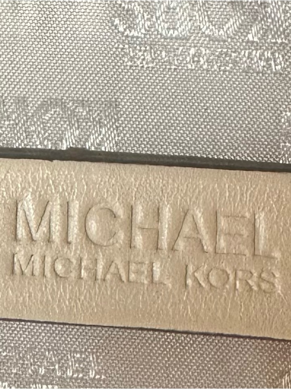 Michael Kors Brown & Tan Logo Tote with Gold Charm - Picture 9 of 9